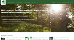 Desktop Screenshot of pefc.de