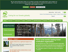Tablet Screenshot of pefc.org