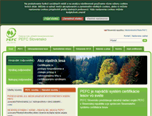 Tablet Screenshot of pefc.sk